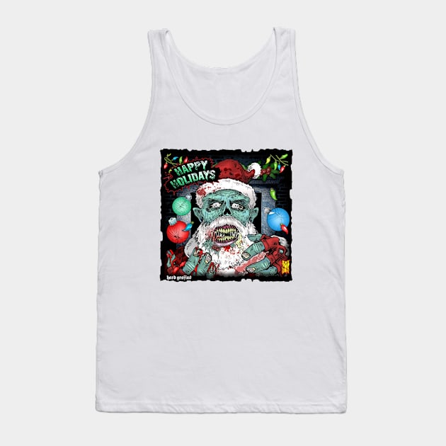 Santa Zombie wants Brains by Grafixs© / Miguel Heredia Tank Top by Grafixs©